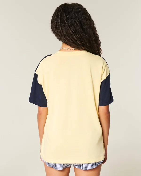 Camiseta oversize con estampado de Brasil Camiseta oversize con estampado de Brasil