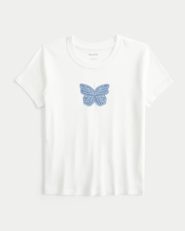 Camiseta para bebé con estampado de mariposas Camiseta para bebé con estampado de mariposas