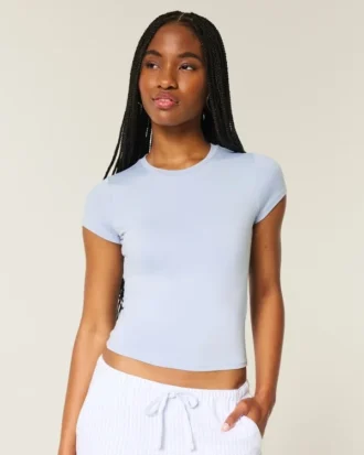 Camiseta para bebé de tejido suave, elástico y sin costuras