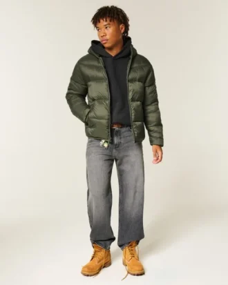 Chaqueta acolchada con capucha