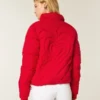 Chaqueta acolchada con estampado y cremallera