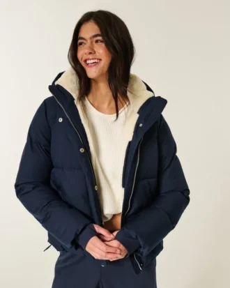 Chaqueta acolchada para todo tipo de clima con forro de piel sintética