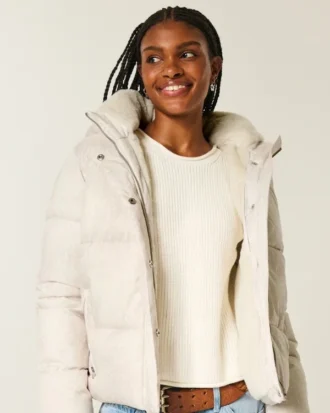 Chaqueta acolchada para todo tipo de clima con forro de piel sintética
