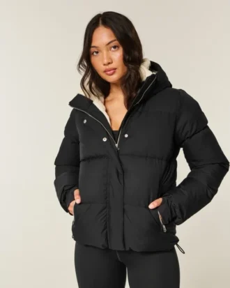 Chaqueta acolchada para todo tipo de clima con forro de piel sintética