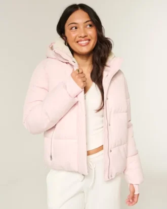 Chaqueta acolchada para todo tipo de clima con forro de piel sintética