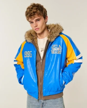 Chaqueta con estampado UCLA Bruins de piel sintética