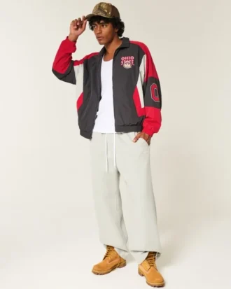 chaqueta cortavientos con grfico de los buckeyes de la universidad estatal de ohio 2 2 330x413 - Chaqueta cortavientos con gr&aacute;fico de los Buckeyes de la Universidad Estatal de Ohio