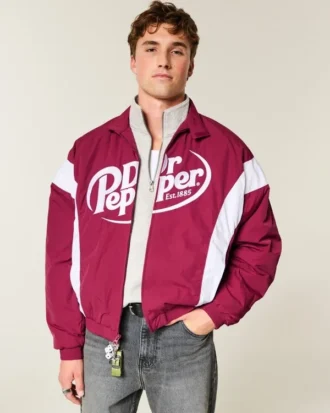 Chaqueta de carreras con gráfico Dr Pepper