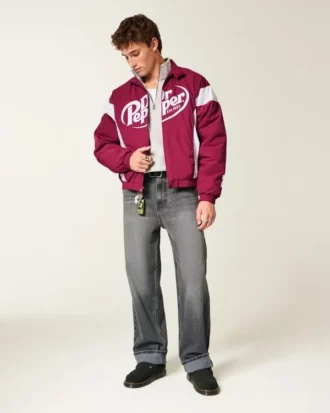 Chaqueta de carreras con gráfico Dr Pepper