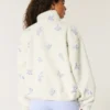 Chaqueta de forro polar Sherpa bordada Chaqueta de forro polar Sherpa bordada