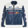 Chaqueta de piel sintética con estampado Oracle Red Bull Racing