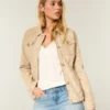 Chaqueta militar Y2K de sarga
