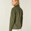 Chaqueta militar Y2K de sarga