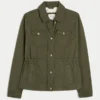 Chaqueta militar Y2K de sarga