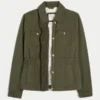 Chaqueta militar Y2K de sarga