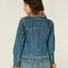 Chaqueta vaquera con ribete de pelo sintético