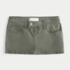 Falda pantalón micro de sarga Falda pantalón micro de sarga