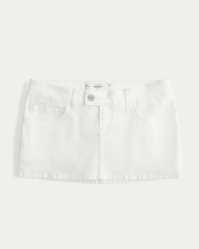 Falda pantalón micro de sarga Falda pantalón micro de sarga