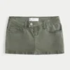 Falda pantalón micro de sarga Falda pantalón micro de sarga