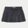 Falda pantalón mini plisada de talle medio Falda pantalón mini plisada de talle medio