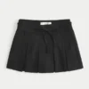 Falda pantalón mini plisada de talle medio Falda pantalón mini plisada de talle medio