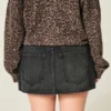 Falda pantalón mini vaquera de talle bajo Falda pantalón mini vaquera de talle bajo