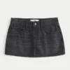 Falda pantalón mini vaquera de talle bajo Falda pantalón mini vaquera de talle bajo