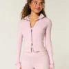 Gilly Hicks Active Recharge Bow Double Zip Jacket Gilly Hicks Active Recharge Bow Double Zip Jacket