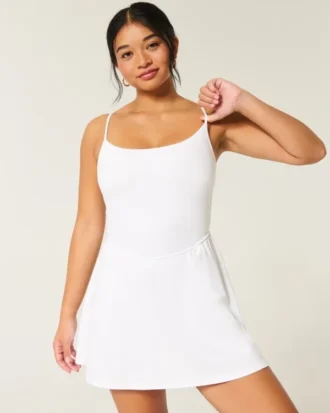 Gilly Hicks Vestido deportivo con tirantes cruzados en la espalda Gilly Hicks Vestido deportivo con tirantes cruzados en la espalda