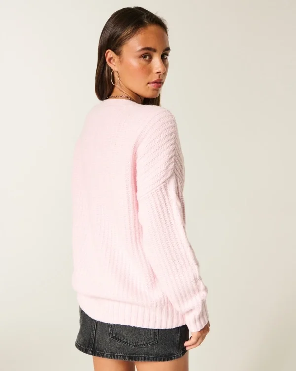 Hollister Cárdigan cómodo Cloud Easy sin cierre Hollister Cárdigan cómodo Cloud Easy sin cierre