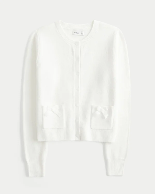 Hollister Cárdigan cómodo con bolsillos en forma de lazo Hollister Cárdigan cómodo con bolsillos en forma de lazo