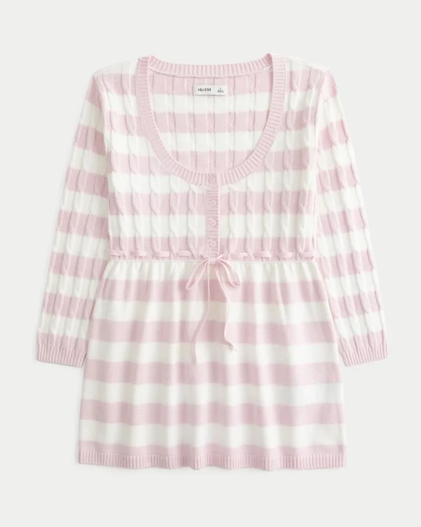 Jersey babydoll de punto trenzado Jersey babydoll de punto trenzado