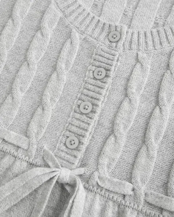 Jersey babydoll de punto trenzado Jersey babydoll de punto trenzado