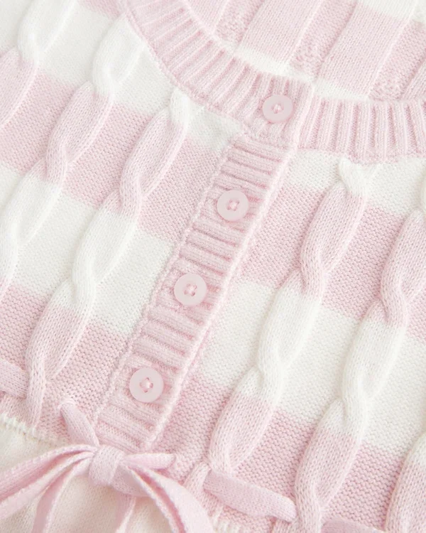 Jersey babydoll de punto trenzado Jersey babydoll de punto trenzado