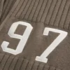 Jersey con cremallera y gráfico relajado Jersey con cremallera y gráfico relajado