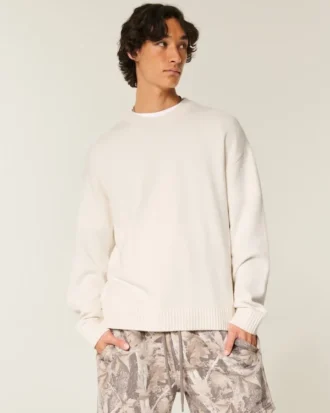 Jersey cuadrado de cuello redondo