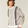 Jersey de cuello redondo a rayas