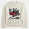 Jersey de cuello redondo con estampado Dodge Challenger