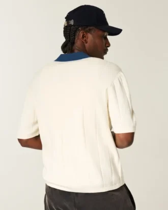Jersey de manga corta y corte cuadrado Polo
