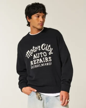 Jersey gráfico Boxy Motor City Auto Repairs