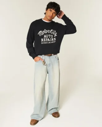 Jersey gráfico Boxy Motor City Auto Repairs