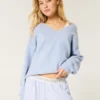 Jersey oversize con cuello en V Hollister Comfy Cloud