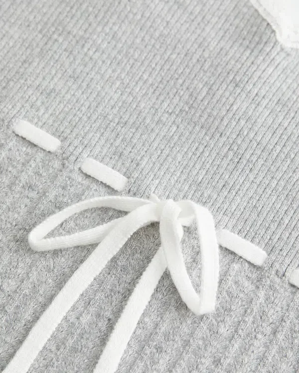 Jersey sin mangas con lazo delantero Jersey sin mangas con lazo delantero