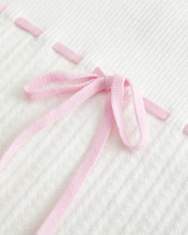 Jersey sin mangas con lazo delantero Jersey sin mangas con lazo delantero