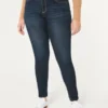 Leggings vaqueros curvilíneos de talle alto y lavado oscuro