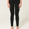 Leggings vaqueros negros de talle alto