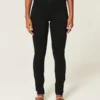 Leggings vaqueros negros de talle alto