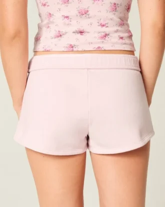 Mini pantalón corto de felpa