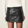 Minifalda pantalón de piel sintética Minifalda pantalón de piel sintética