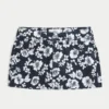 Minifalda pantalón de sarga de talle bajo Minifalda pantalón de sarga de talle bajo